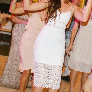 BHLDN White MIDI Dress